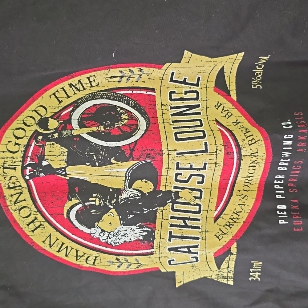 Mens Bikers Black Sleeveless Button-Up Shirt/Cathouse Lounge, Multiple Sz - Picture 4 of 8